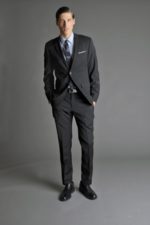 black suit