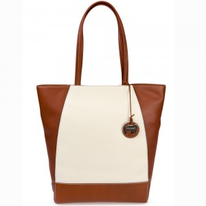 1632-76tan cream shopper