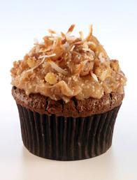 German-Chocolate-cupcake