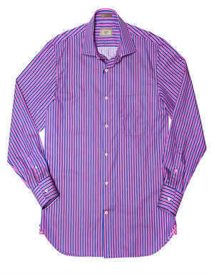 satin stripe shirt